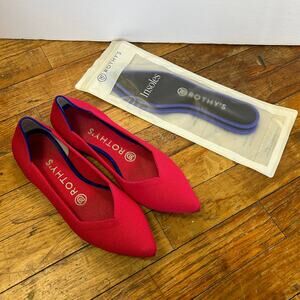 Rothy's hot pink points in size 7